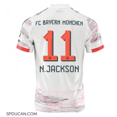 Muški Nogometni Dres Bayern Munich Nicolas Jackson #11 Gostujuci 2025-26 Kratak Rukav